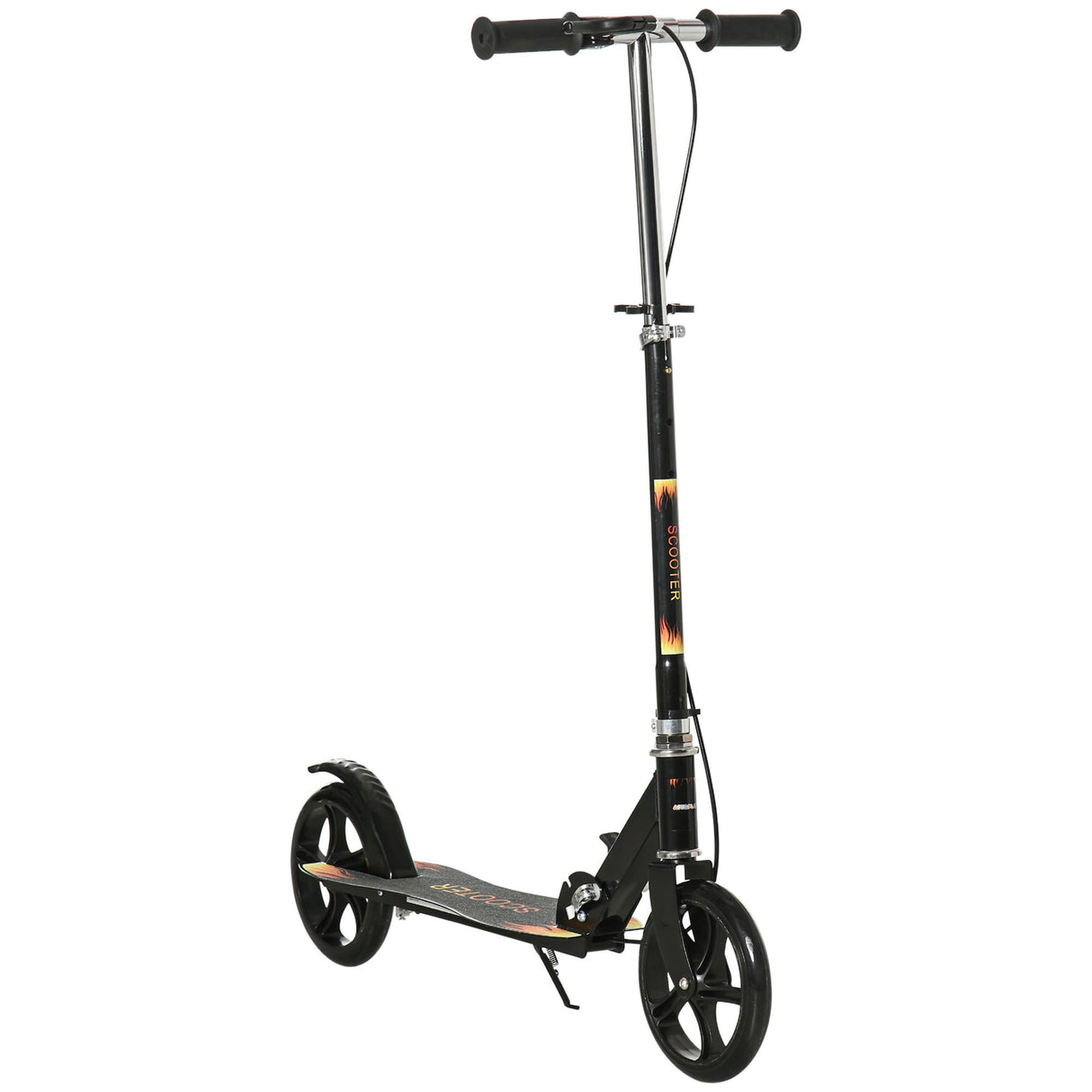 easycomfort easycomfort monopattino per bambini 7 14 anni con manubrio regolabile su 3 altezze 86x35x9398103 cm nero