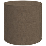 easycomfort easycomfort poggiapiedi 2 in 1 con rivestimento rimovibile in tessuto effetto lino 41x41 cm marrone