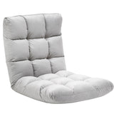 easycomfort easycomfort poltrona relax da terra con schienale reclinabile fino 180 71x55x53 5cm grigio chiaro
