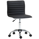 easycomfort easycomfort sedia da ufficio ergonomica in pelle pu con altezza regolabile seduta girevole e ruote nero
