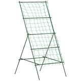 easycomfort easycomfort supporto per pomodori a forma di a a livelli regolabili con rete in acciaio pe e pp 101x133x227 cm verde