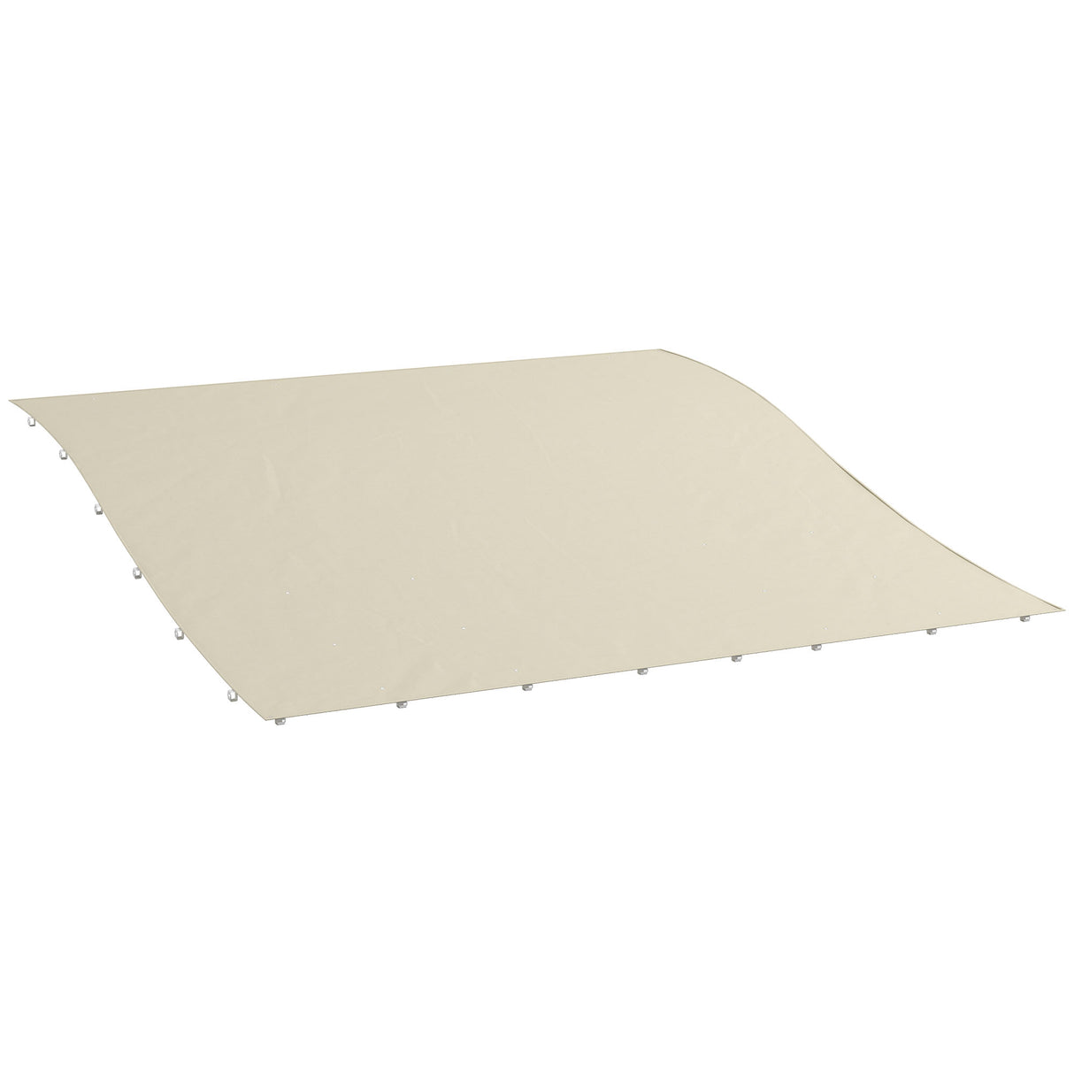 easycomfort easycomfort telo copertura per gazebo pergola 3x3 m in poliestere con 16 fori di drenaggio 297x297 cm beige