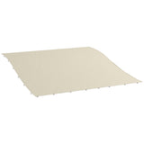 easycomfort easycomfort telo copertura per gazebo pergola 3x3 m in poliestere con 16 fori di drenaggio 297x297 cm beige