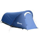 easycomfort easycomfort tenda da campeggio in poliestere e tessuto oxford con gancio interno e finestre a rete 265x140x95 cm