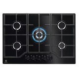 electrolux piano cottura a gas electrolux egg7536k 5 fuochi l74xp51 vetro temperato nero ean 7332543782901