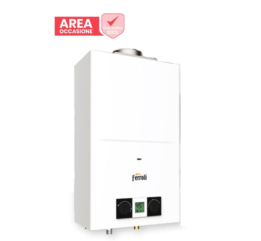 ferroli area occasioni 2494 scaldabagno a gas ferroli pegaso eco 11 camera aperta low nox metano