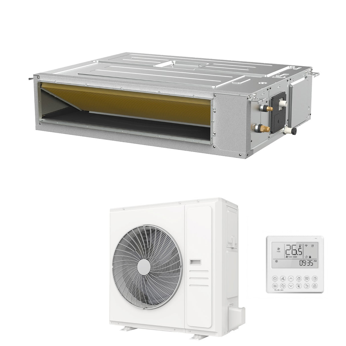 ferroli condizionatore canalizzato ferroli giada c 30000 btu 2cp004vf r 32 wi fi integrato con comando a filo