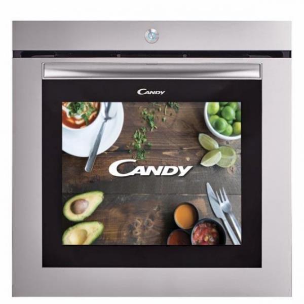 forno elettrico ad incasso candy full touch watch touch 80 litri classe a a59 5xl59 5xp56 8 inox multifunzione con grill telecamera interna e schermo full touch