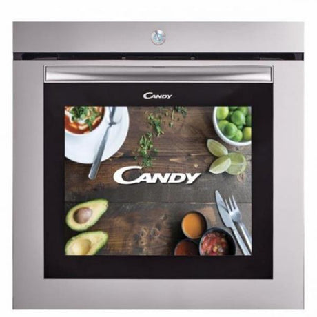 forno elettrico ad incasso candy full touch watch touch 80 litri classe a a59 5xl59 5xp56 8 inox multifunzione con grill telecamera interna e schermo full touch