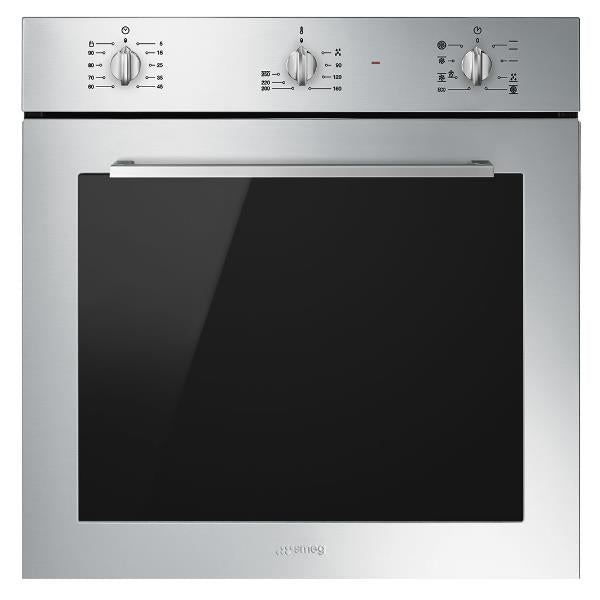 forno elettrico da incasso termoventilato 70 litri smeg sf64m3tvx silver axlxp 60x60x55 vapor clean vapore assistito classe a