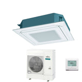 fujitsu condizionatore a cassetta fujitsu kr circular flow white 54000 btu auxg54krlb monofase r 32 wi fi optional con griglia e filocomando