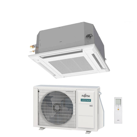 fujitsu condizionatore a cassetta fujitsu kv eco 9000 btu auxg09kvla r 32 wi fi optional con griglia e telecomando