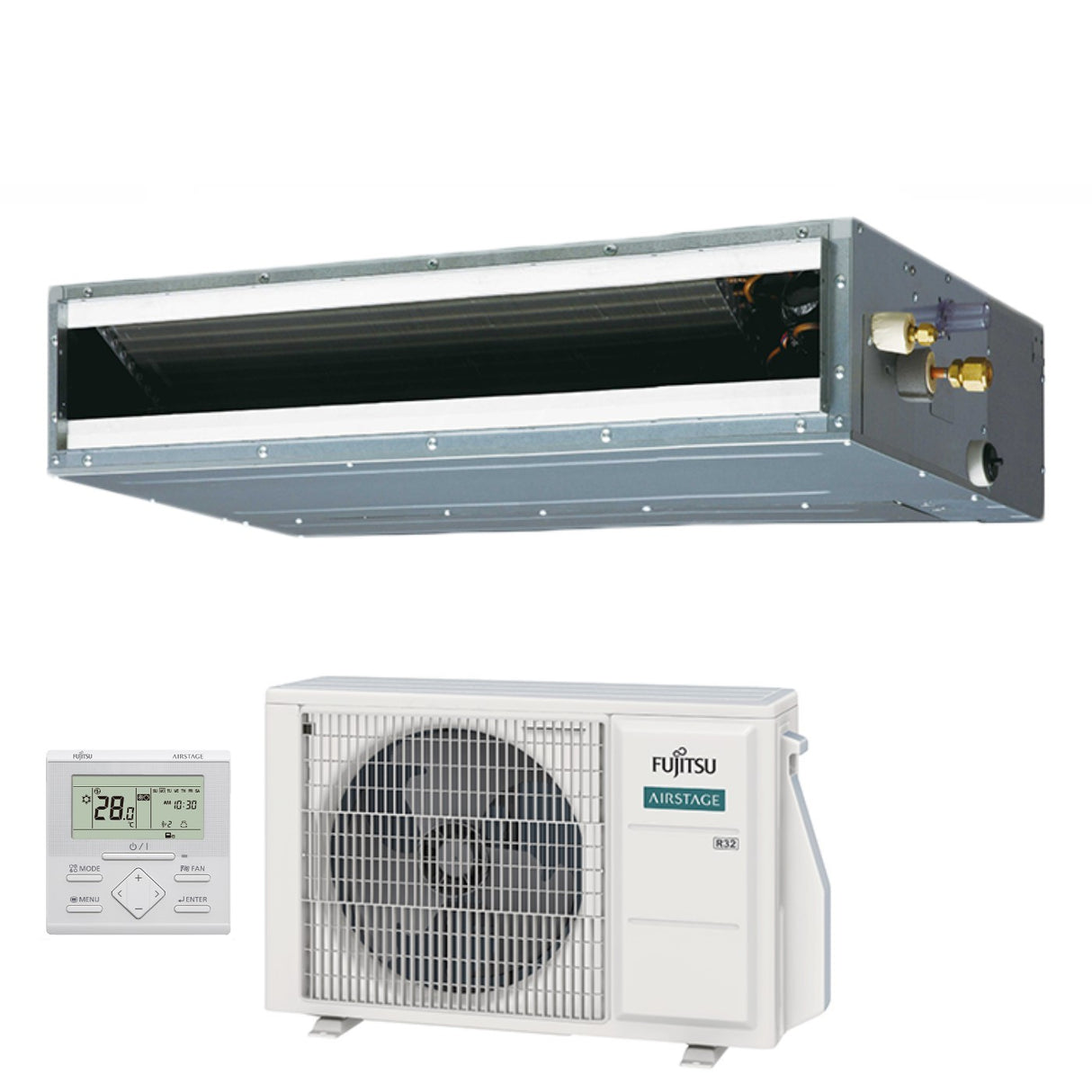 fujitsu condizionatore fujitsu canalizzabile bassa prevalenza serie kl 18000 btu arxg18kllap r 32 wi fi optional