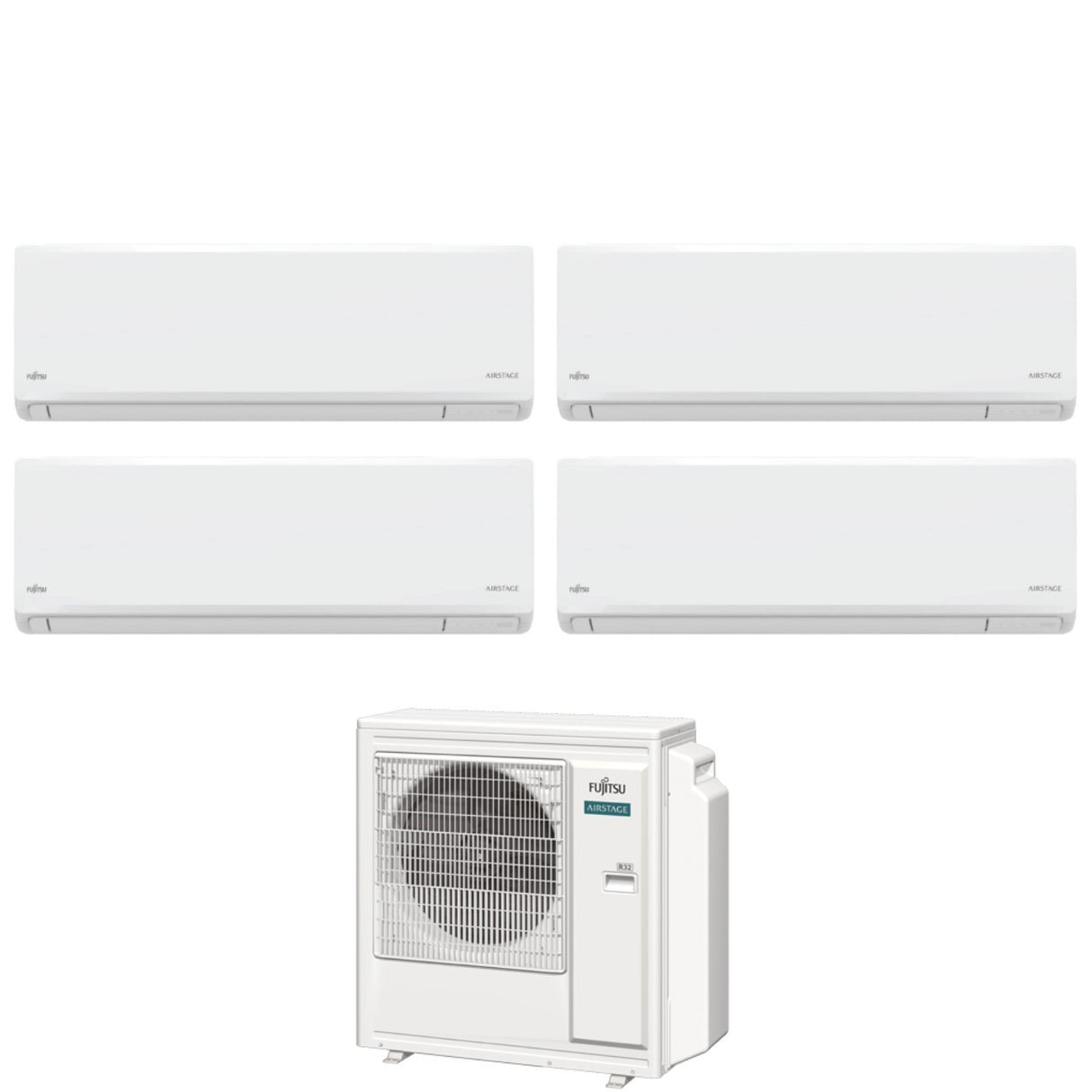 fujitsu condizionatore fujitsu quadri split inverter kn airstage 9121212 con aoeg30kbta4 r 32 wi fi integrato
