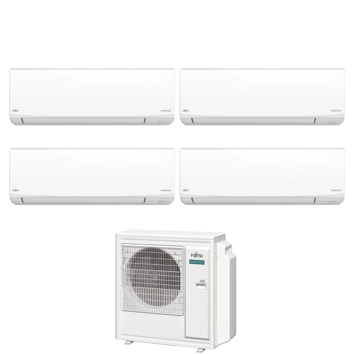 fujitsu condizionatore quadri split fujitsu kj white 771212 con aoeg30kbta4 r 32 wi fi integrato
