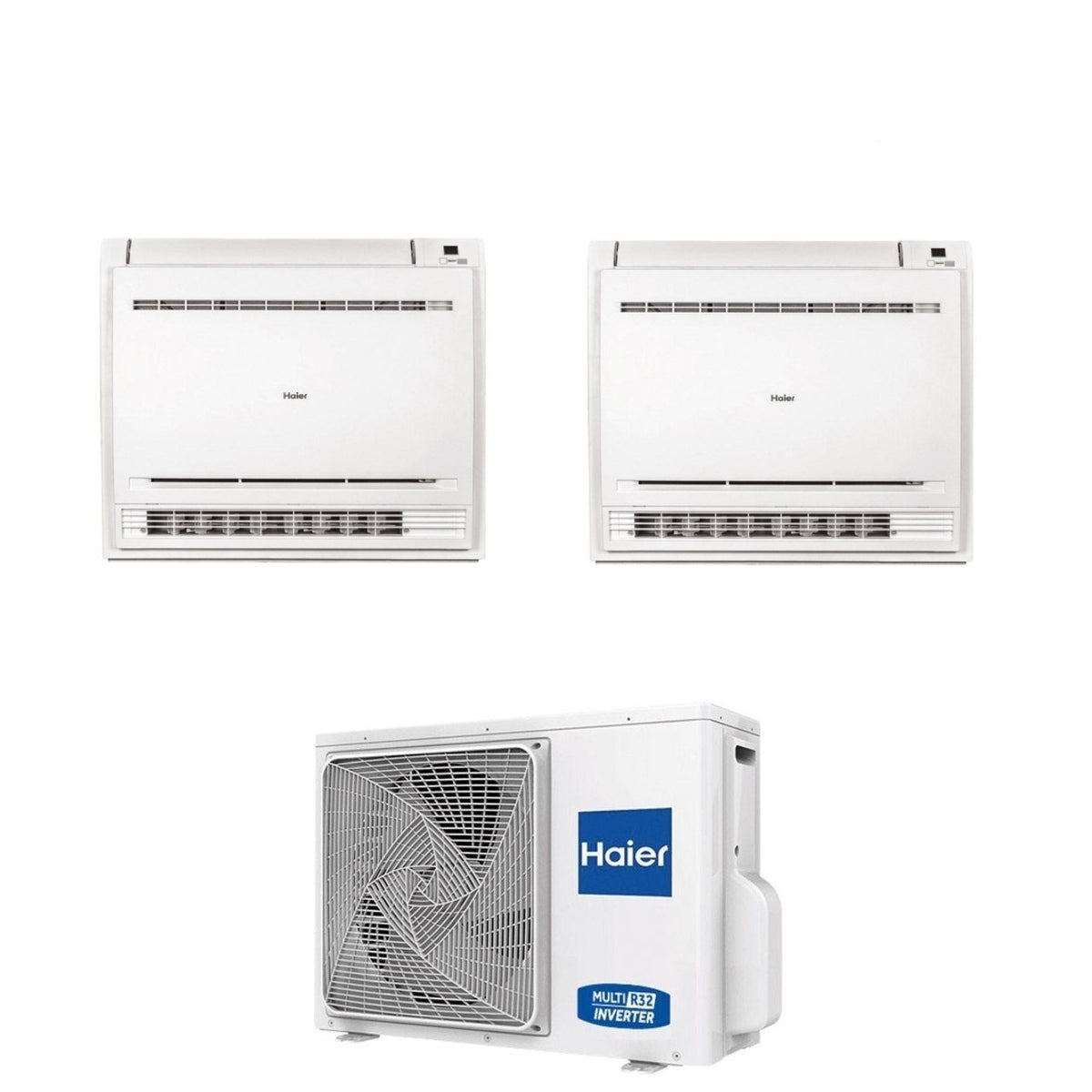 haier climatizzatore dual split console haier 912 btu con 2u50s2sm1fa 3 r 32 wi fi integrato