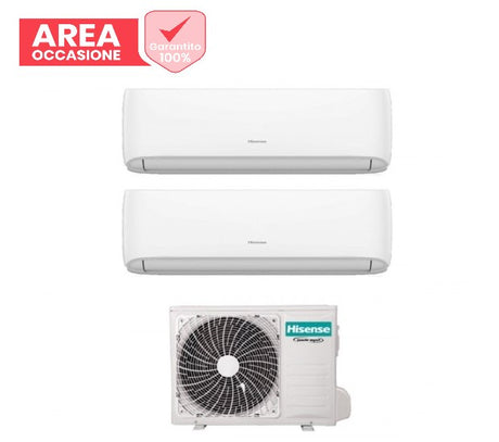 hisense area occasioni climatizzatore condizionatore hisense dual split inverter serie hi comfort 912 con 2amw42u4rgc r 32 wi fi integrato 900012000