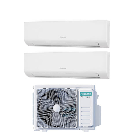 hisense climatizzatore condizionatore hisense dual split inverter serie energy ultra 1212 con 2amw52u4rxc r 32 wi fi integrato 1200012000