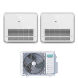 hisense condizionatore dual split console hisense 1212 con 2amw52u4rxc r 32 wi fi optional con telecomando di serie
