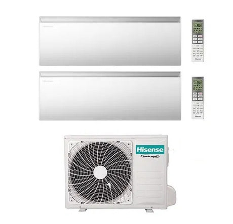 hisense condizionatore dual split hisense air master 912 btu con 2amw52u4rxc r 32 wi fi integrato