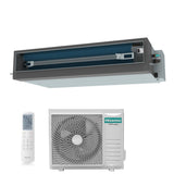 hisense condizionatore hisense canalizzato turbo 36000 btu aud105ux4reh8 auw105u4rw8 r 32 wi fi optional con telecomando di serie