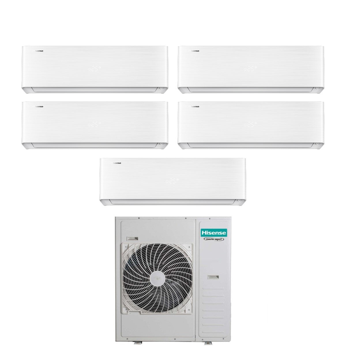 hisense condizionatore hisense penta split energy pro x 999918 con 5amw125u4rta r 32 wi fi integrato