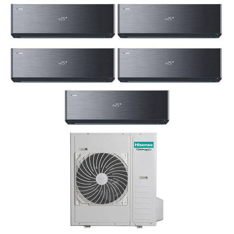 hisense condizionatore hisense penta split inverter energy pro x black 9991212 con 5amw125u4rta r 32 wi fi integrato
