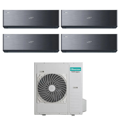 hisense condizionatore hisense quadri split inverter serie energy pro x black 99912 con 5amw105u4rqc r 32 wi fi integrato