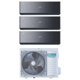 hisense condizionatore hisense trial split inverter energy pro x black 900090009000 btu con 3amw62u4rjc r 32 wi fi integrato