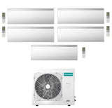 hisense condizionatore penta split hisense air master 999918 btu con 5amw105u4rqc r 32 wi fi integrato