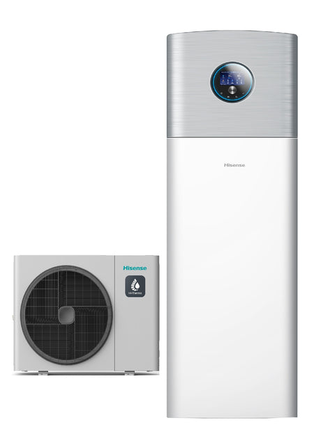 hisense pompa di calore splittata monoventola ariaacqua hisense hi terma 14 kw ahm 140hcdsaa ahw 140hcds1 r 32 wi fi optional con comando incluso