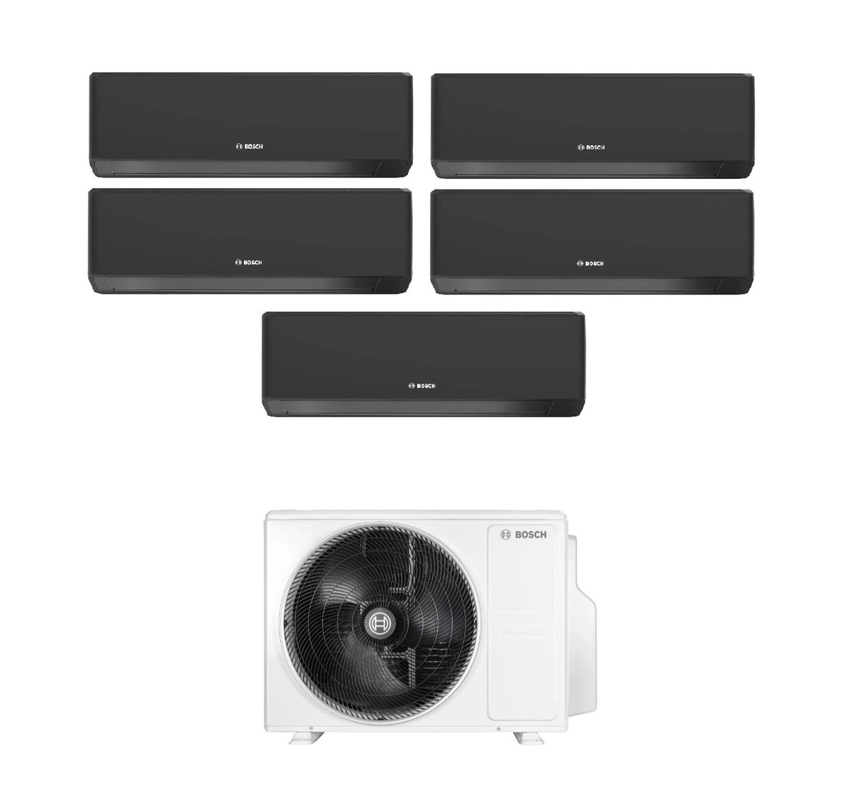junkers bosch condizionatore penta split bosch climate 7000i black 9991212 con 5000m 1255 e r 32 wi fi integrato