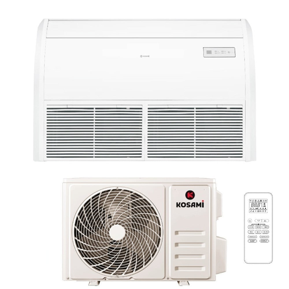 kosami condizionatore soffittopavimento kosami 48000 btu trifase r 32 wi fi integrato con telecomando
