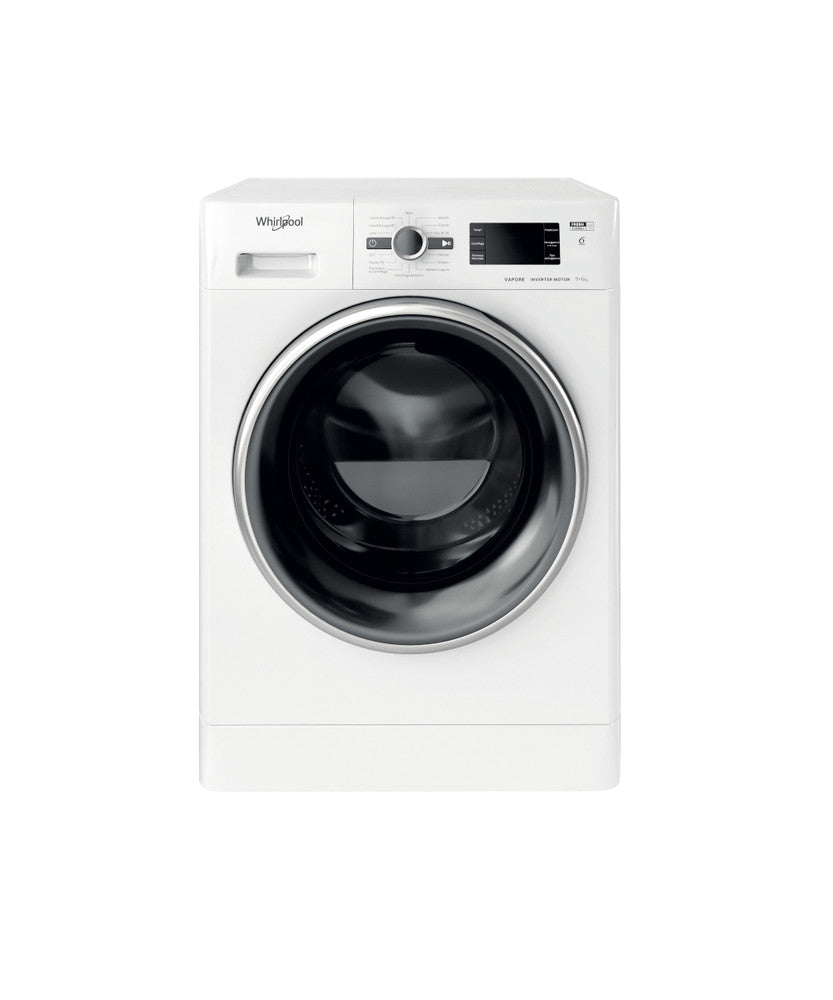 lavasciuga a libera installazione whirlpool 9 + 6 kg fwdg 961483 wbsv it n 1400 giri tecnologia 6 senso steamcare wash dry classe d