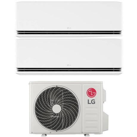 lg climatizzatore condizionatore lg dual split inverter serie dualcool deluxe 99 con mu2r17 r 32 wi fi integrato 90009000