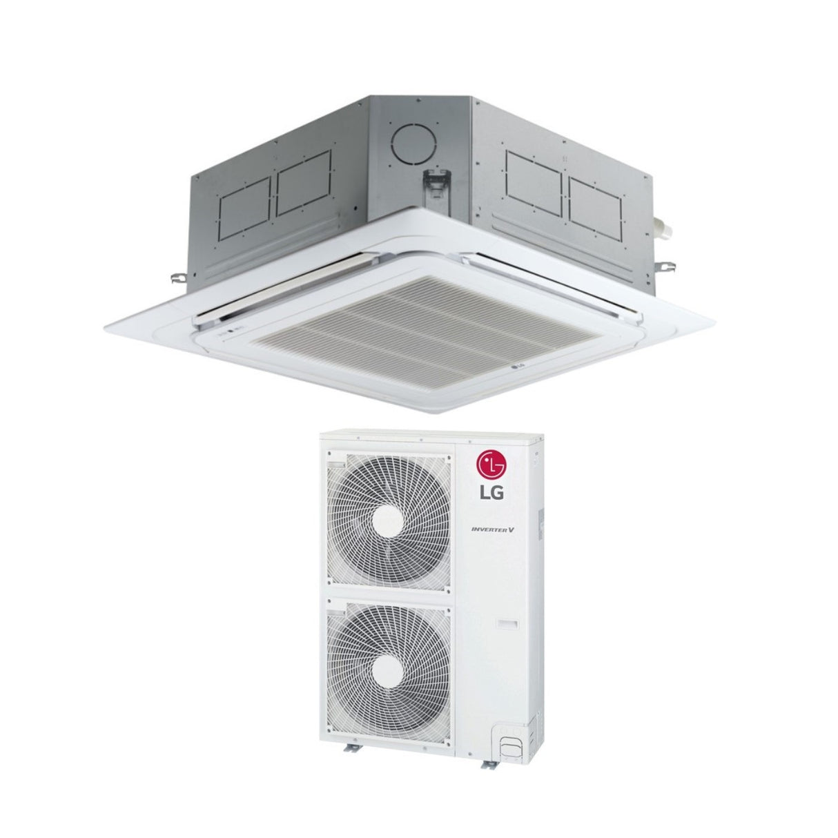 lg condizionatore cassetta a 4 vie lg standard 48000 btu ut48f r 32 wi fi optional con pannello