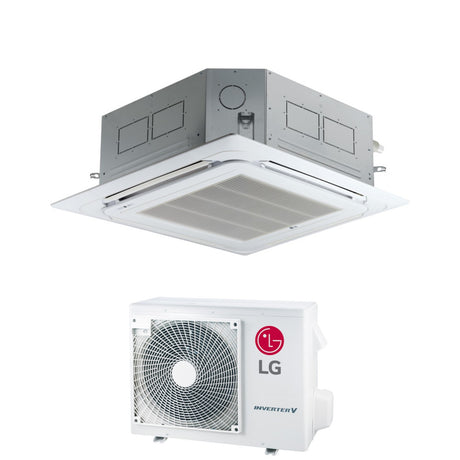 lg condizionatore lg cassetta a 4 vie inverter 12000 btu ct12f r 32 wi fi optional con pannello incluso