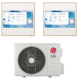 lg condizionatore lg dual split inverter artcool gallery lcd 1212 con mu3r19 r 32 wi fi integrato