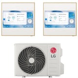 lg condizionatore lg dual split inverter artcool gallery lcd 912 con mu2r17 r 32 wi fi integrato