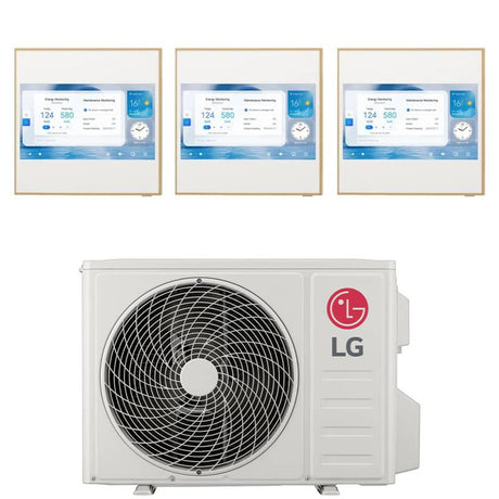 lg condizionatore lg dual split inverter artcool gallery lcd 999 con mu3r21 r 32 wi fi integrato