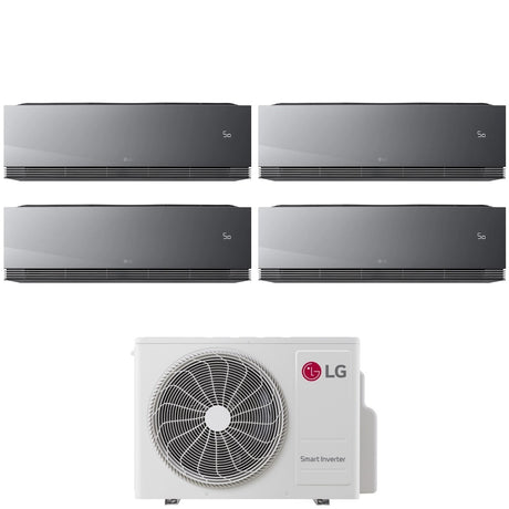 lg condizionatore lg quadri split artcool mirror ai air 9999 con mu4r27 r 32 wi fi integrato