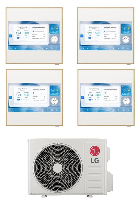 lg condizionatore lg quadri split inverter artcool gallery lcd 12121212 con mu4r27 r 32 wi fi integrato