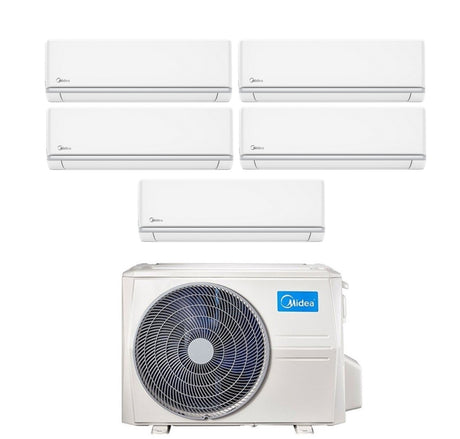 midea condizionatore penta split midea elegance 912121212 con m5oe 42hfn8 q r 32 wi fi optional