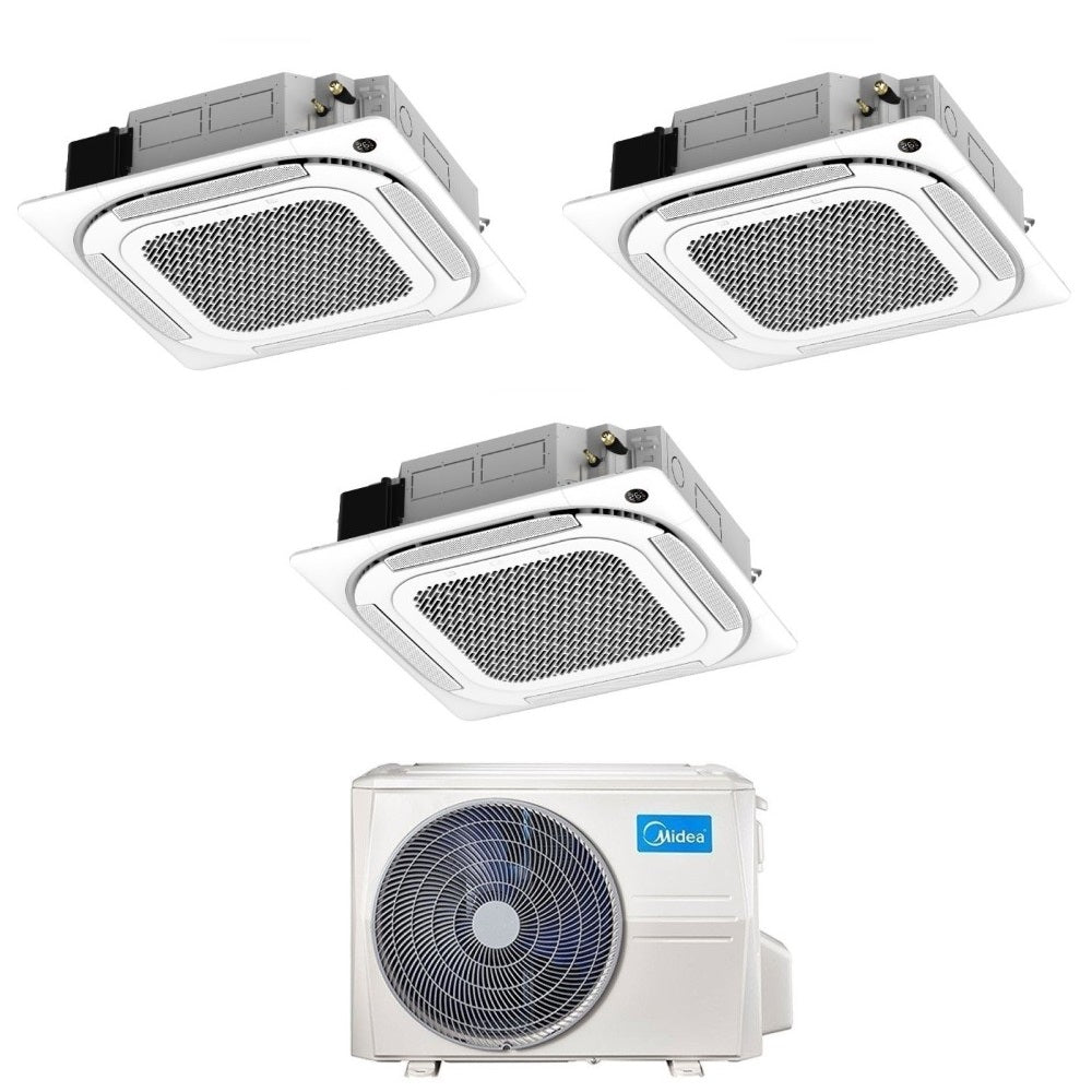 midea condizionatore trial split a cassetta midea 999 con m3oa 27hfn8 q r 32 wi fi optional con telecomando e griglia