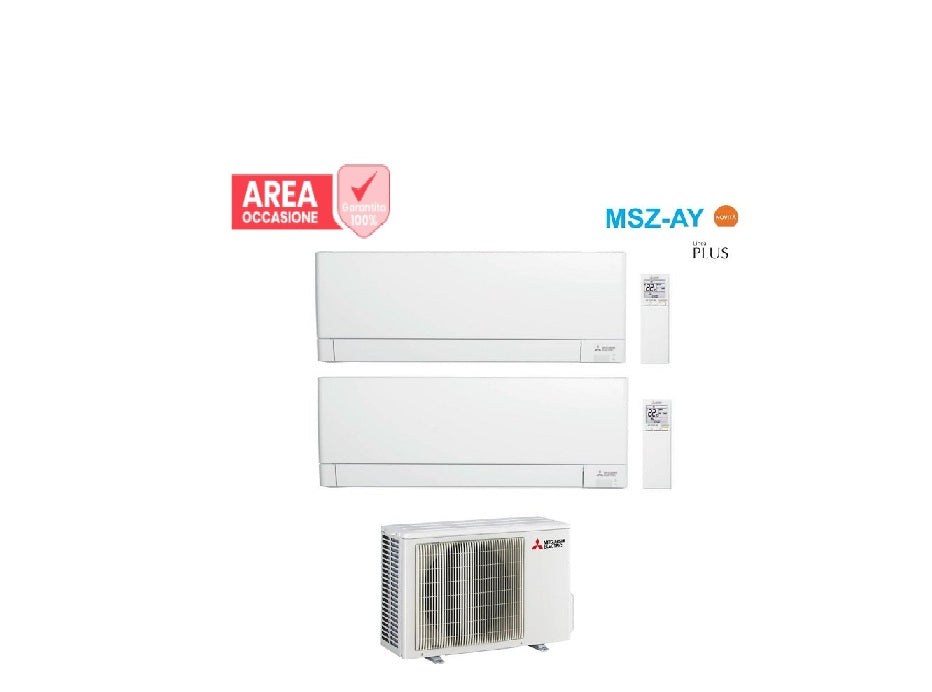 mitsubishi electric area occasioni 2944 condizionatore dual split mitsubishi electric msz ay 912 con mxz 2f53vf r 32 wi fi integrato