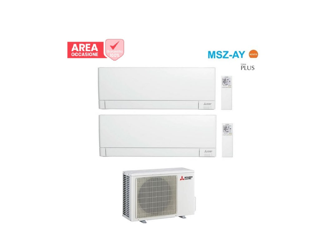 mitsubishi electric area occasioni 3138 condizionatore dual split mitsubishi electric msz ay 912 con mxz 2f53vf r 32 wi fi integrato