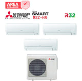 mitsubishi electric area occasioni climatizzatore condizionatore trial split mitsubishi electric serie smart msz hr 9000900012000 con mxz 3ha50vf wi fi optional 9912 novita gas r 32