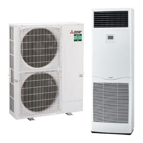 mitsubishi electric climatizzatore condizionatore mitsubishi electric inverter a colonna 42000 btu psa m125ka puz m125yka trifase con comando incluso r 32 wi fi optional classe aa