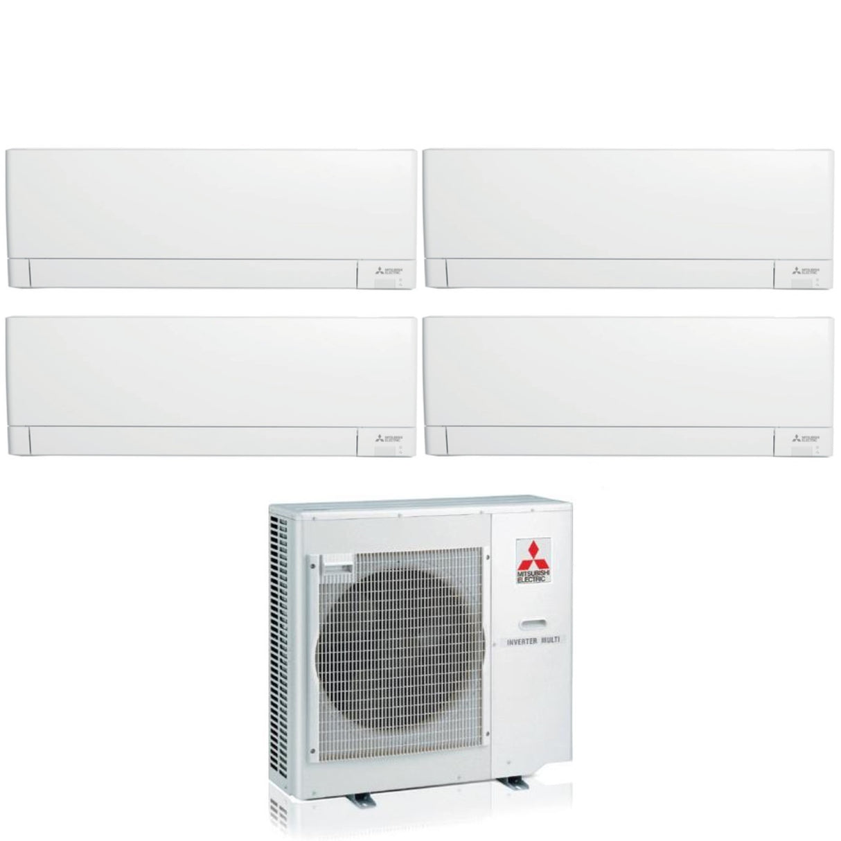 mitsubishi electric condizionatore quadri split mitsubishi electric plus msz ay 7779 con mxz 4f80vf r 32 wi fi integrato