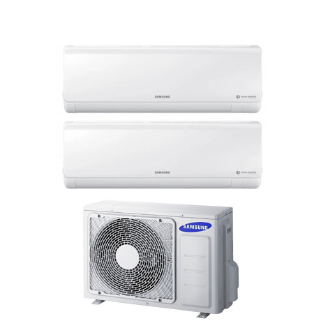 offerta climatizzatore condizionatore samsung dual split inverter serie new style 7_7 con aj050fcj2eh eu r 410 7000_7000